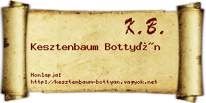 Kesztenbaum Bottyán névjegykártya